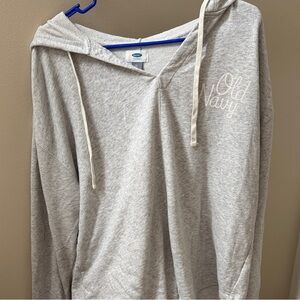 Old Navy Light Gray Pullover Hoodie